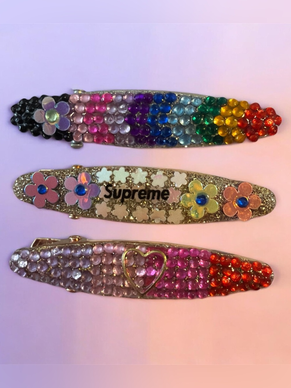 Colorful Designer Style Handmade Hair Clips
